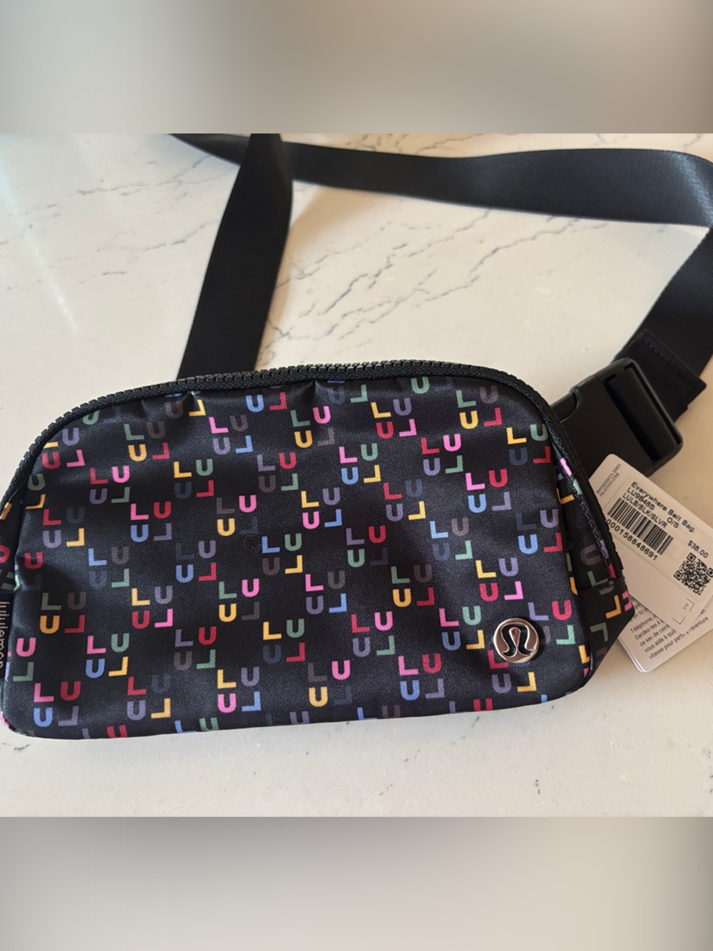 lululemon Everywhere Belt Bag w/ Multicolor Logo Print, Limited Edition, 1L, NWT